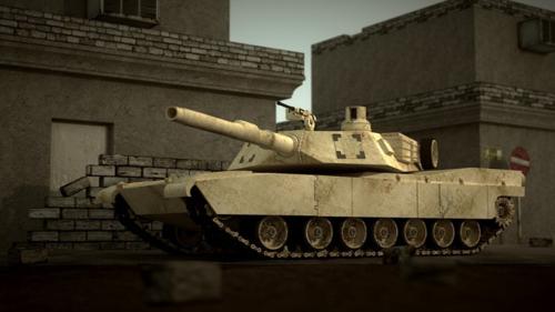 M1 Abrams (Rigged+Textured preview image